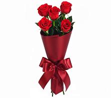 Букет 5 Красных роз Эдлесс Лав в Скобелевской Краснодарский край