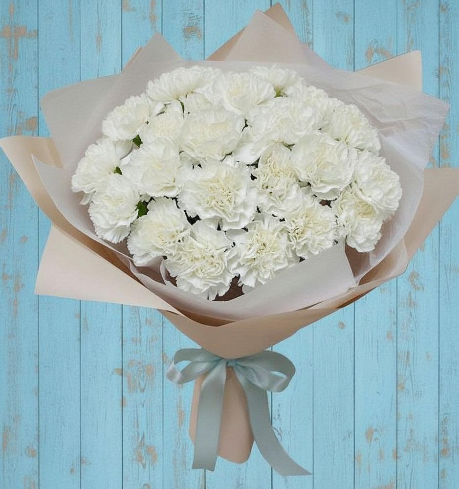 Букет цветов из: Гвоздики в Скобелевской Краснодарский край