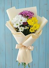 Букет цветов из:  Хризантемы в Скобелевской Краснодарский край