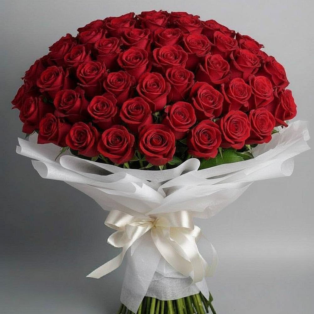 Букет 101 Красная роза Блэк Мэджик в Скобелевской Краснодарский край