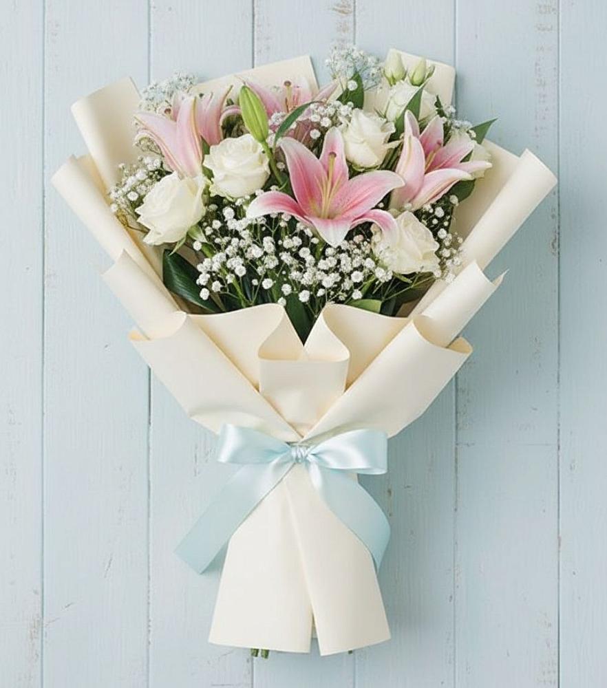 Букет цветов из: Лилии в Скобелевской Краснодарский край