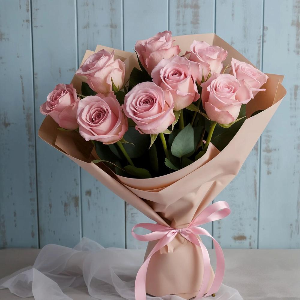 Букет цветов из: Розы в Скобелевской Краснодарский край