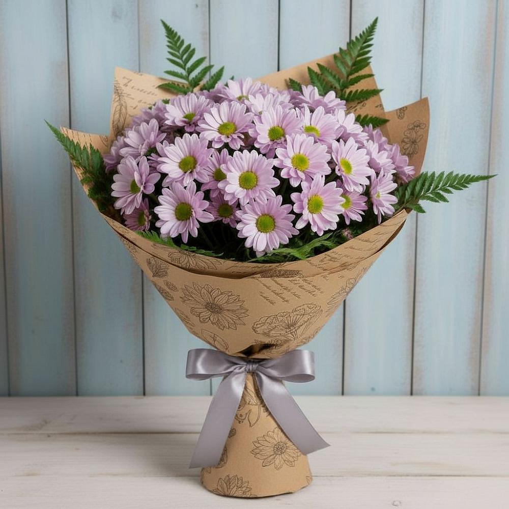 Букет цветов из: Хризантемы в Скобелевской Краснодарский край