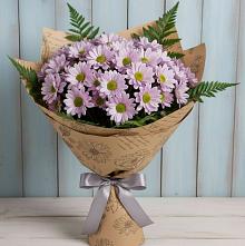 Букет цветов из:  Хризантемы в Скобелевской Краснодарский край