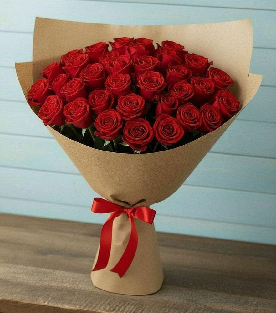 Букет Красные розы Милано в Скобелевской Краснодарский край