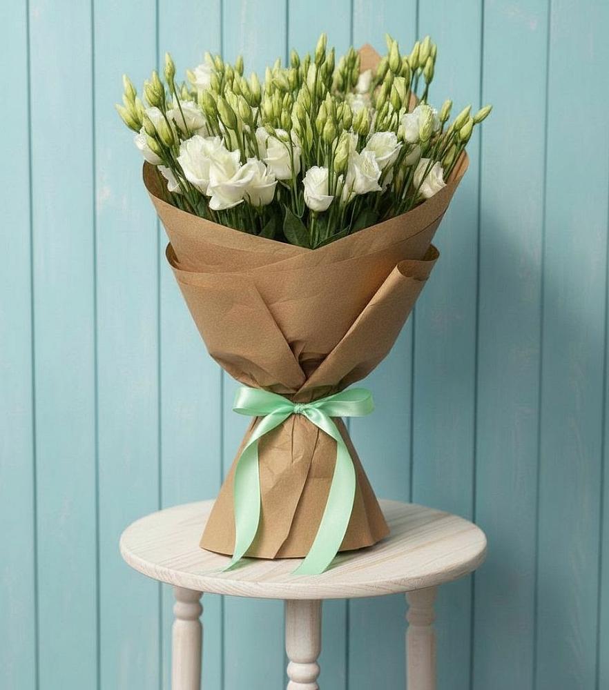 Букет цветов из: Лизиантусы в Скобелевской Краснодарский край