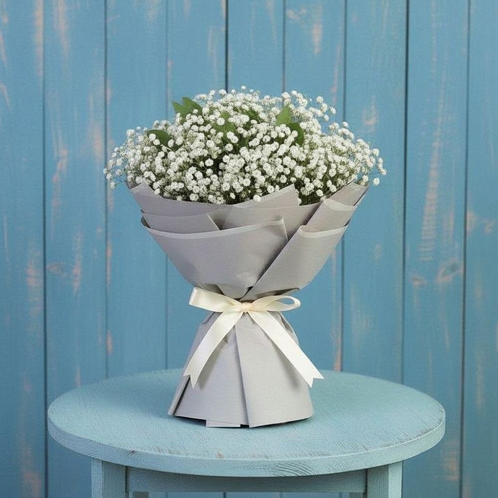 Букет цветов из: Гипсофила в Скобелевской Краснодарский край