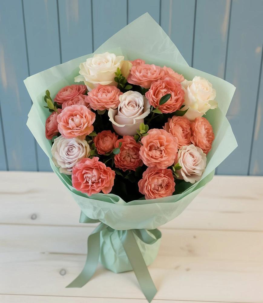 Букет цветов из: Розы в Скобелевской Краснодарский край