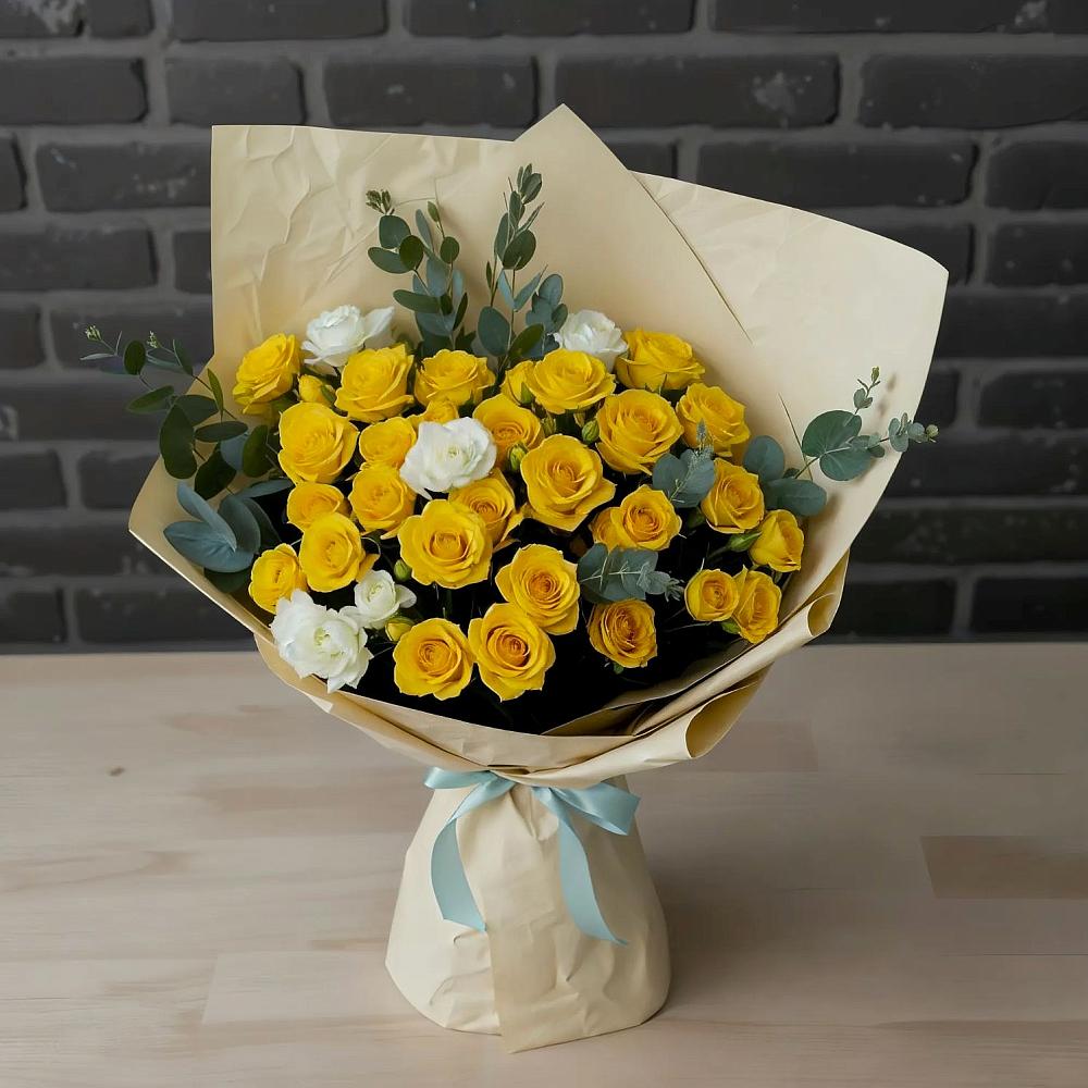 Букет цветов из: Розы в Скобелевской Краснодарский край