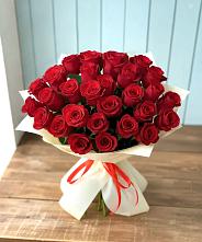 Букет 29 Красных роз в Скобелевской Краснодарский край