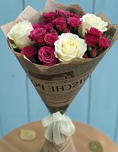 Букет цветов из:  Розы в Скобелевской Краснодарский край