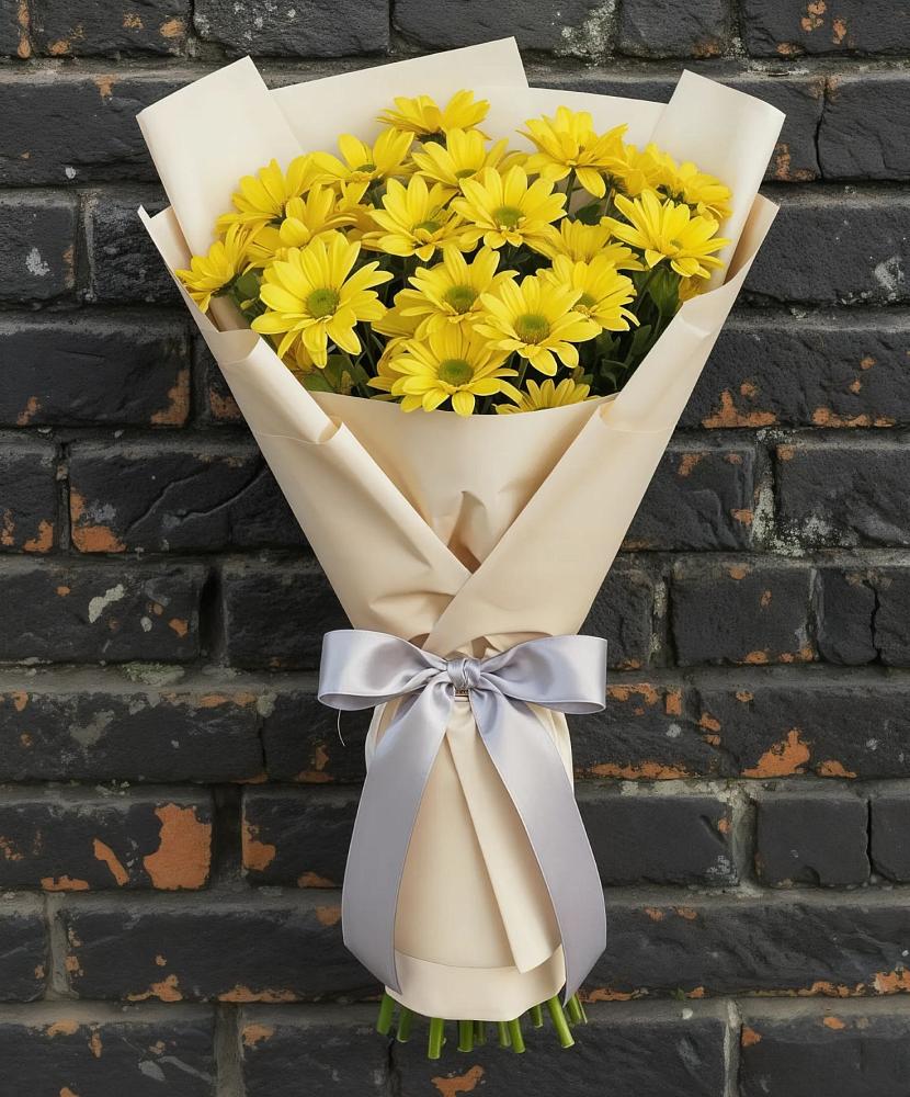 Букет цветов из: Хризантемы в Скобелевской Краснодарский край