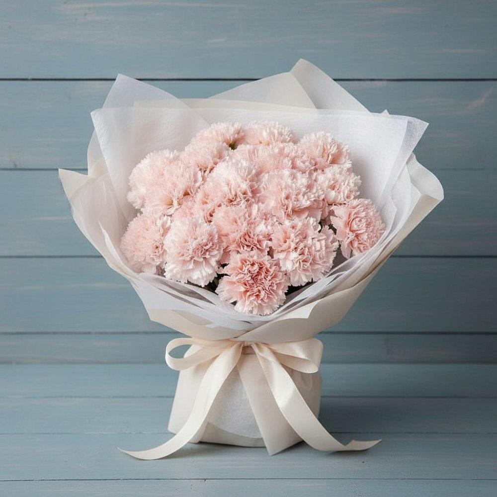 Букет цветов из: Гвоздики в Скобелевской Краснодарский край