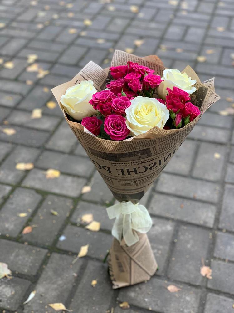 Букет цветов из: Розы в Скобелевской Краснодарский край