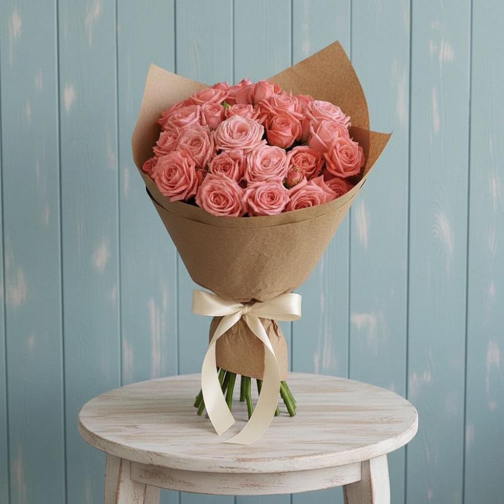 Букет цветов из: Розы в Скобелевской Краснодарский край