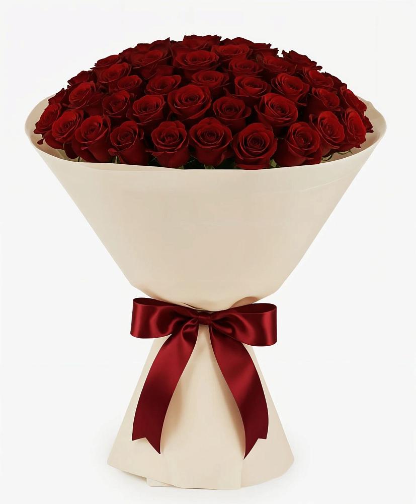 Букет 101 Бордовая роза Блэк Бакарра в Скобелевской Краснодарский край