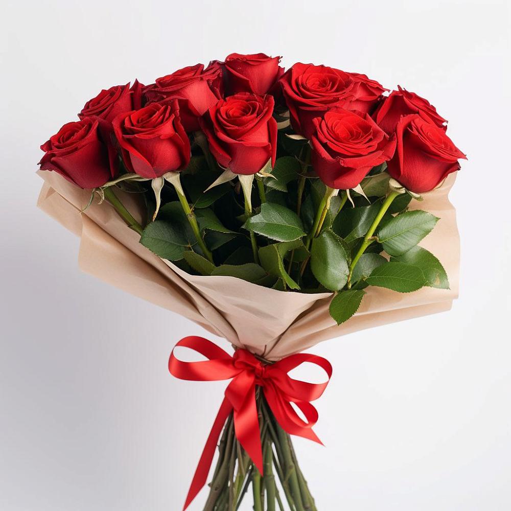 Букет 11 Красных роз Эдлесс Лав в Скобелевской Краснодарский край